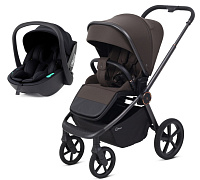 Детская прогулочная коляска Rant Flex Color с автокреслом Miro Black Shine Brown