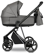 Детская коляска Roan Sol Vintage Luxury Leather 2 в 1 VEGA88DB Glacier Gray/Nickel/руч.Black