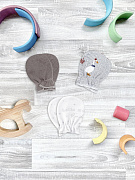 Рукавички-антицарапки Mjolk Гуси, Пепельный серый, Привет мама сет из 3х пар