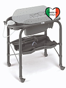 Пеленальный стол с ванночкой CAM Cambio 262 серый с мишкой (ванночка серая)