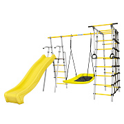 Дачный комплекс Romana Богатырь MAX + качели-лодка 103.07.07 серый/жёлтый