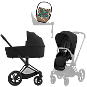 Коляска Cybex Priam IV Matt Black complete Cloud T One Love Base T 4 в 1 Sepia Black