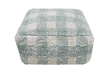 Подушка-пуф Lorena Canals Шахматы серо-голубой 20*40*40