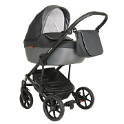 Детская коляска Pituso Confort Plus 2 в 1 33 Тем.Серый+Кожа Серый металлик