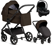 Детская коляска Tutis Leo 3 Plus 3 в 1 с автокреслом Elo Lux EduSky Black 1582203 Brown