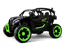 Детский электромобиль RiverToys X707XX BLACK-GREEN/черно-зеленый