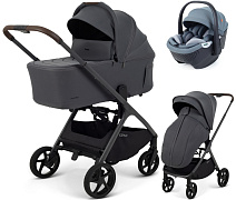 Детская коляска Rant Aventa 3 в 1 с автокреслом Aster Zero Graphite Graphite