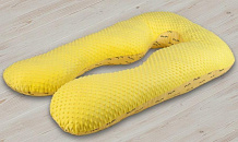 Подушка для беременных AmaroBaby анатомическая 340х72 см реснички желтый