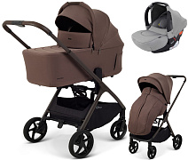 Детская коляска Rant Aventa 3 в 1 с автокреслом Cruise Grey Beige