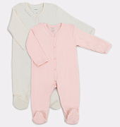 Комбинезон Rant Hugs and Kisses 2 шт Soft Pink 74
