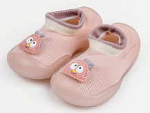 Ботиночки-носочки детские AmaroBaby First Step Pure Toys с дышащей подошвой розовый 24
