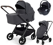 Детская коляска Rant Aventa 3 в 1 с автокреслом Aster Zero Black Graphite