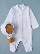 Комплект на выписку Little Star хлопок интерлок цветок, белый 56