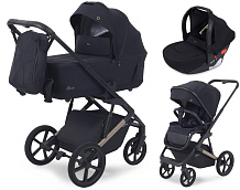 Детская коляска Rant Garda 3 в 1 с автокреслом Cruise Black Black