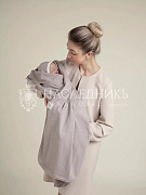 Пелёнка-плед НаследникЪ Выжанова 115х115 см НВ9018 мокко