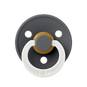 Пустышка латексная Bibs Colour Glow ночная, 0+ 100274 Iron