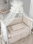 Комплект постельного белья Lepre New Royal Collection 4 предмета 120х90 см капучино