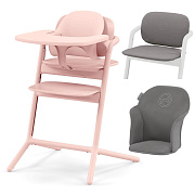 Стульчик для кормления Cybex Lemo 4 в 1 с мягкими чехлами Comfort Inlay Pearl Pink/Suede Grey