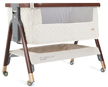 Колыбель приставная Tutti Bambini CoZee Luxe с колесами GTD Walnut/Cream