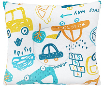 Подушка Bambola Фланель фигурная 25х20 см Машинки