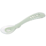 Детская силиконовая ложка Beaba для первого прикорма 8м+, в блистерной упаковке 913627 MIST GREEN