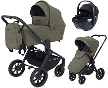 Детская коляска Rant Flex 3 в 1 RA076 с автокреслом Aster Zero Black Green