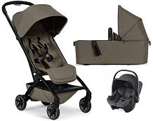 Коляска 2 в 1 Joolz Aer 2 и автокресло Baby-Safe Core Midnight Grey Hazel brown