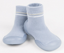 Ботиночки-носочки детские Amarobaby First Step с дышащей подошвой фиолетовый 24
