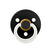 Пустышка латексная Bibs Colour Glow ночная, 0+ 100239 Black