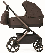Детская коляска Adamex Como 3 в 1 chocolate brown — т.корич. — рама шоколад
