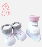 Детских махровые носочки Uviton Mini 0-6 мес розовый 0227/01