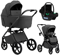 Коляска 3 в 1 Sweet Baby SBL Elegante Therma Colore + автокресло Elegante Plus Dark Grey