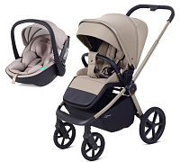 Детская прогулочная коляска Rant Flex Color с автокреслом Miro Beige Sandy Beige