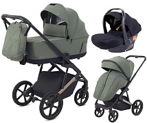 Детская коляска Rant Garda 3 в 1 с автокреслом Carry Pro Black Olive