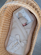 Пояс-бант НаследникЪ Выжанова вязаный унриверсальный НВ-МТ-060 бежевый