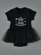 Боди с юбочкой Little Star Мое первое черное платье 5580 (ЧЗ-мз) черный 62