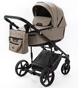 Детская коляска Adamex Zico Deluxe New 3 в 1 ZN-SA09 (ТЕМНО-БЕЖЕВАЯ КОЖА)