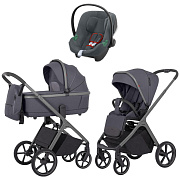 Коляска Carrello Vector CRL-6550 и автокресло Cybex Aton B2 Steel Grey 3 в 1 Landscape Grey