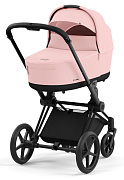 Коляска для новорожденных Cybex Priam IV Matt Black Peach Pink