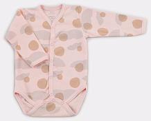 Боди Rant Hugs and Kisses Pattern с длинным рукавом Pink 68