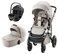 Коляска 3 в 1 Britax Roemer Smile 5Z LUX + автокресло Baby-Safe PRO Classic Deep Black Soft Taupe