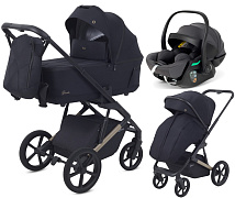Детская коляска Rant Garda 3 в 1 с автокреслом Perla Graphite Black