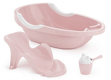 Набор для купания Альтернатива (ванна+горка+ковш) розовый
