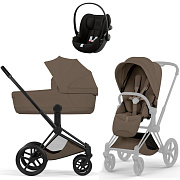 Коляска Cybex Priam V Matt Black Style Cloud G3 Magic Black 3 в 1 Coconut Brown
