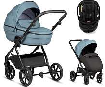 Детская коляска Tutis Uno 6 Plus Essential collection 3 в 1 с автокреслом Beno Black 1602143 Menta