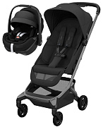 Детская прогулочная коляска Maxi-Cosi Fame Cabin с автокреслом Pebble 360 Pro Twillic Black 1141508110 Onyx Black/черный