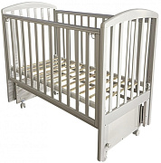 Детская кроватка Антел Alita 1 (универсальный маятник, колеса) белый