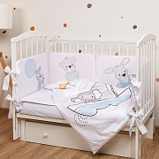 Комплект в кроватку Pituso сатин-люкс 6 пр. PT-604 Малыши