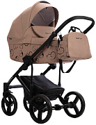 Детская коляска Bebetto Magnum Light SE 2 в 1 06 т.бежевый, черная рама