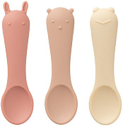 Набор силиконовых ложек edda 3 шт. SSM-01002 Пудра